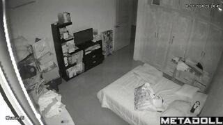 Latin woman gets fucked in her bed