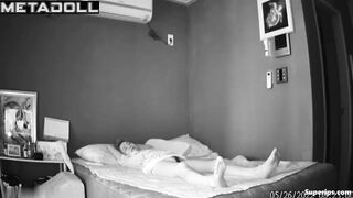 Cute Korean mom naked at home