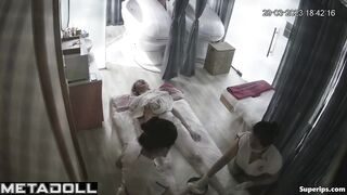Young Korean girls get massages