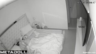 Latin lesbian couple has late-night sex