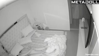 Latin lesbian couple has late-night sex