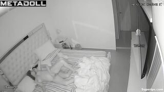 Latin lesbian couple has late-night sex