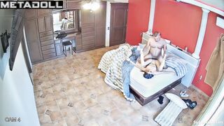 Skinny Latina girl gets fucked by mature man