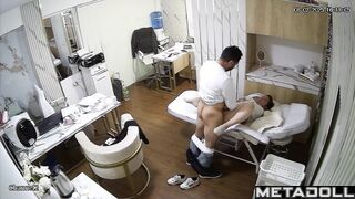 Amazing ass Ukrainian blonde woman gives her husband a blowjob live
