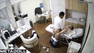 Amazing ass Ukrainian blonde woman gives her husband a blowjob live