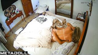 Tanned German blonde mature mom likes cheating on hubby hidden camera