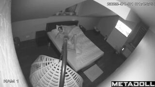My neighbours fuck on their bed hard spy cam record