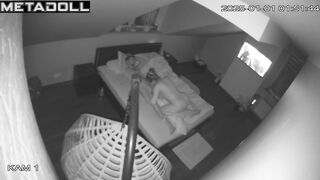 My neighbours fuck on their bed hard spy cam record