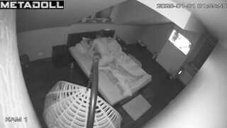 My neighbours fuck on their bed hard spy cam record