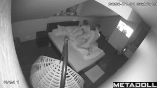 My neighbours fuck on their bed hard spy cam record