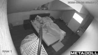 Horny Israeli brunette step-mom gets fucked in doggy style hidden IP camera