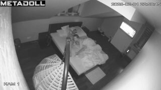 Tanned Finnish brunette step-mom fucks with an old man spy cam record