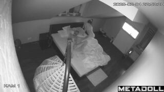 Tanned Finnish brunette step-mom fucks with an old man spy cam record