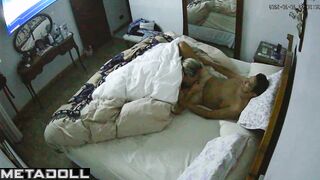 Amateur English couple fuck wildly in their bed live stream