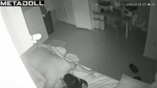 My girlfriend's parents fuck in the bedroom real spy cam