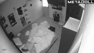 Naked Estonian blonde mom sex in the living room hidden IP camera