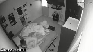 Naked Estonian blonde mom sex in the living room hidden IP camera