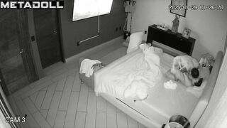 Real Greek married coiple having sex in the bedroom hidden IP cam