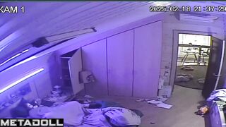 Perverse brunette mother masturbates watching porn real spy cam
