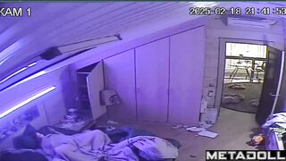 Perverse brunette mother masturbates watching porn real spy cam