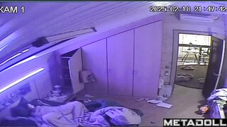 Perverse brunette mother masturbates watching porn real spy cam