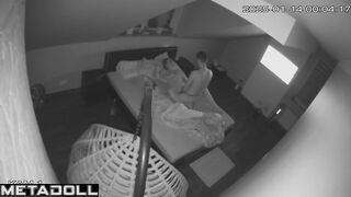 Real Ukrainian couple fuck in their bed wildly