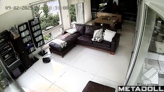 Daily routine of an American blonde MILF