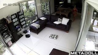 Daily routine of an American blonde MILF