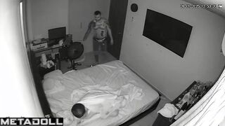 Busty Estonian brunette woman sex in the living room hidden camera