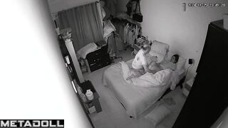 Big tits Australian brunette MILF fucks a stranger hidden IP camera