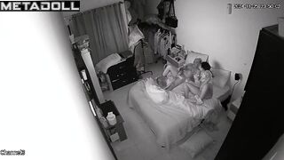 Big tits Australian brunette MILF fucks a stranger hidden IP camera
