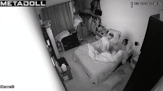 Big tits Australian brunette MILF fucks a stranger hidden IP camera