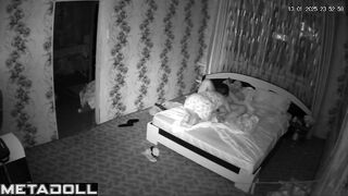British newly married couple having sex before going to sleep hidden camera