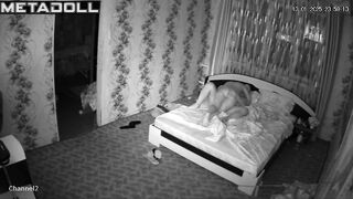 British newly married couple having sex before going to sleep hidden camera