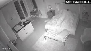 Amazing Polish couple fuck brutally in their bed hidden cam