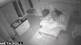 Amazing Polish couple fuck brutally in their bed hidden cam
