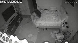 New couple having sex in their bed