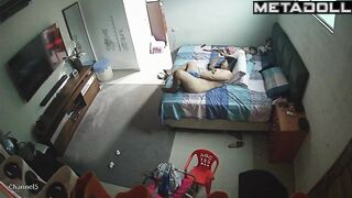 Chubby busty English brunette mature mom pleases her husband spy cam record