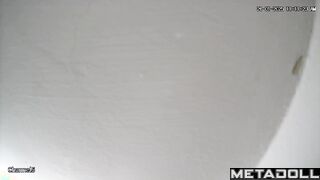 Naughty naked Turkish brunette woman changes her new panties before having sex