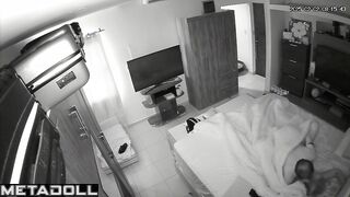 Real Finnish married coiple fuck in their bed spy cam