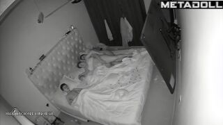 Amazing amateur Ukrainian couple fuck hard in their bed hidden cam