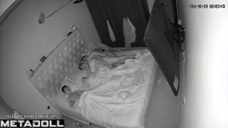 Amazing amateur Ukrainian couple fuck hard in their bed hidden cam