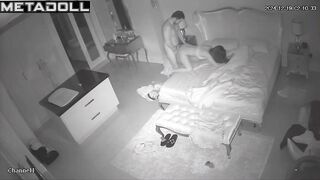 Tattooed Scottish brunette wife sex in the living room recording