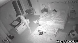 Tattooed Scottish brunette wife sex in the living room recording