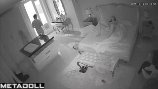 Tattooed Scottish brunette wife sex in the living room recording