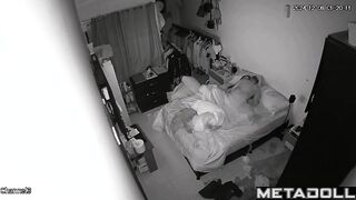 Cheating Greek brunette mature mom wets the bed while fucking spy cam record