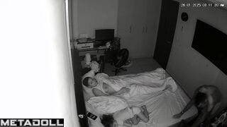 Tanned New Zealander brunette woman fucks a stranger spy cam