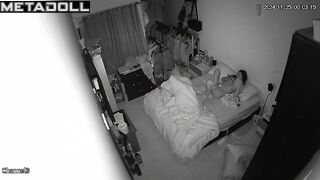 Real amateur Finnish couple fuck in their daughter’s room spy cam record