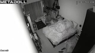 Real amateur Finnish couple fuck in their daughter’s room spy cam record