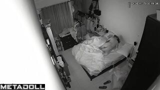 Real amateur Finnish couple fuck in their daughter’s room spy cam record